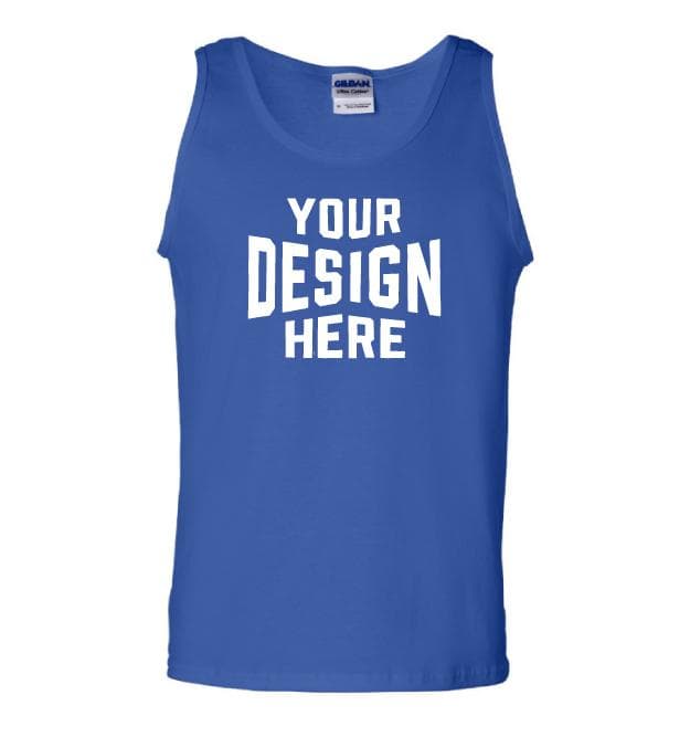 Custom printed tank tops for gyms, teams, and summer events