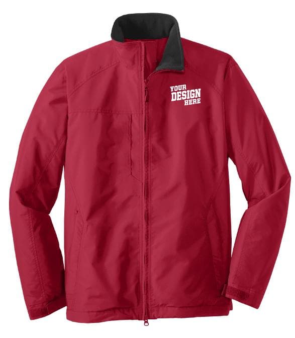 embroidered insulated jacket