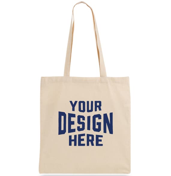 Custom Long-Handled Canvas Tote Bag
