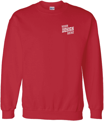 Gildan 12000-E DryBlend® Crewneck Sweatshirt embroidered
