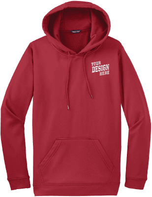 Sport-Tek F244 Sport-Wick Fleece Hooded Pullover Sweatshirt embroidered