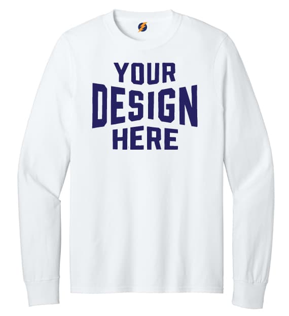 Best Deal Screen Printed Long Sleeve T Shirt BD55LS