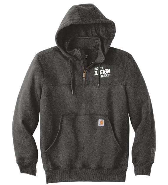 Embroidered Custom Carhartt Rain Defender Paxton Heavyweight Mock-Zip Hoodie CT100617-E