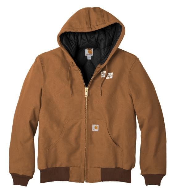 Custom Carhartt® Quilted-Flannel-Lined Duck Active Jac CTSJ140
