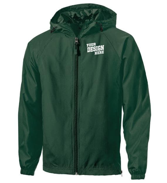 Sport-Tek JST73 Hooded Raglan Jacket embroidered