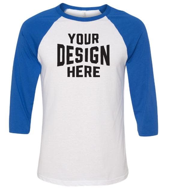 Bella + Canvas 3200 Unisex 3/4-Sleeve Baseball Tee