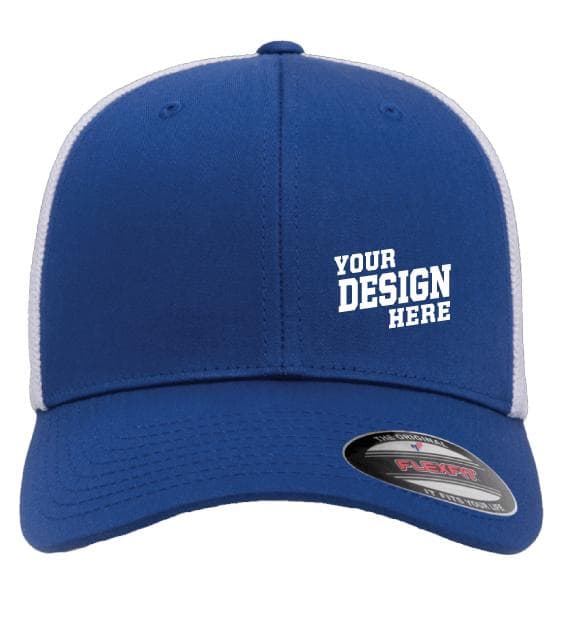 Flexfit 6511 Trucker Cap - White Mesh 6511W