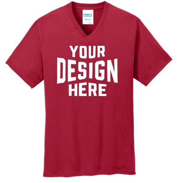Port & Company Core Cotton V-Neck Tee PC54V