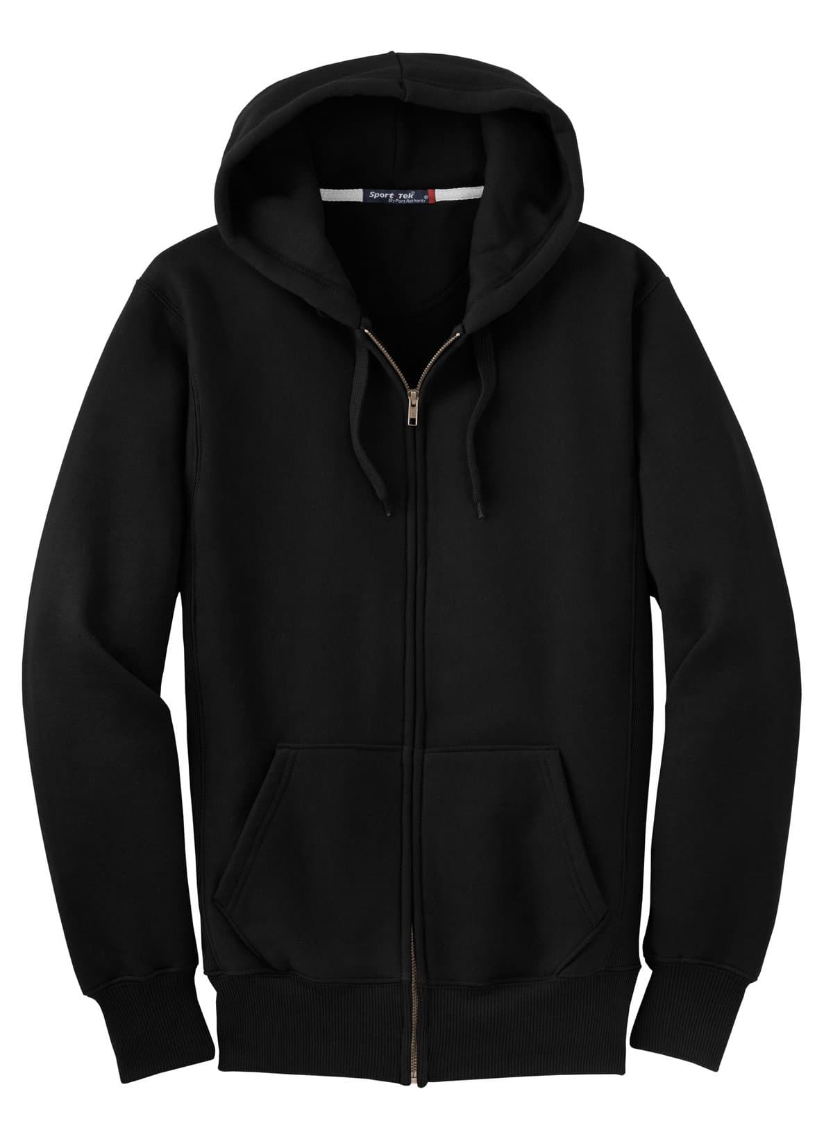 Super Heavyweight Full-Zip Hooded Sweatshirt - Black - view 1