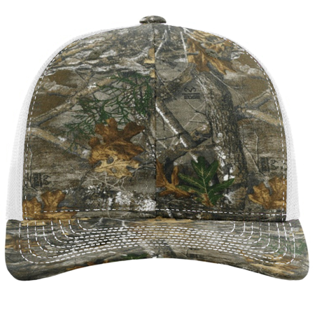 Richardson 112P Patterned Snapback Trucker Cap Realtree Edge 112PRE