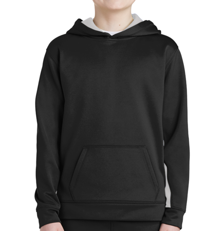 Youth Hooded Sweatshirts by Sport-Tek style # YST235BL