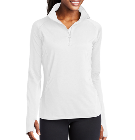 Sport-Tek LST850 Ladies Sport-Wick Stretch 1/2-Zip Pullover