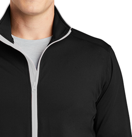 Sport-Tek ST853 Sport-Wick Stretch Contrast Full-Zip Jacket