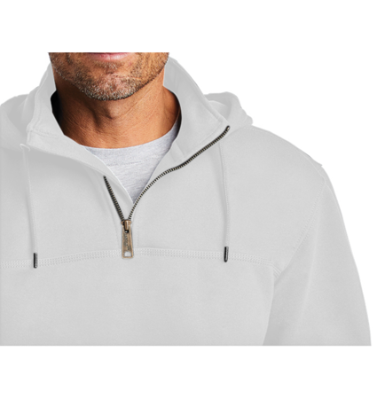 Screen Printed Custom Carhartt Rain Defender Paxton Heavyweight Hooded Zip Mock Sweatshirt CT100617