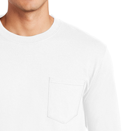 Custom Gildan 2410 Ultra Cotton® Long Sleeve Pocket T-Shirt