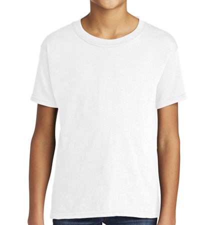 Gildan Heavy Cotton T-Shirt 5000B. Youth tee.