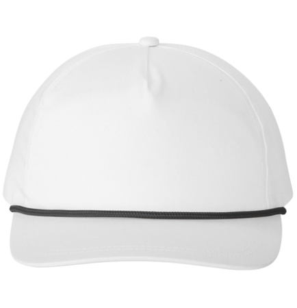 Port Authority C962 five-panel rope cap with snapback closure