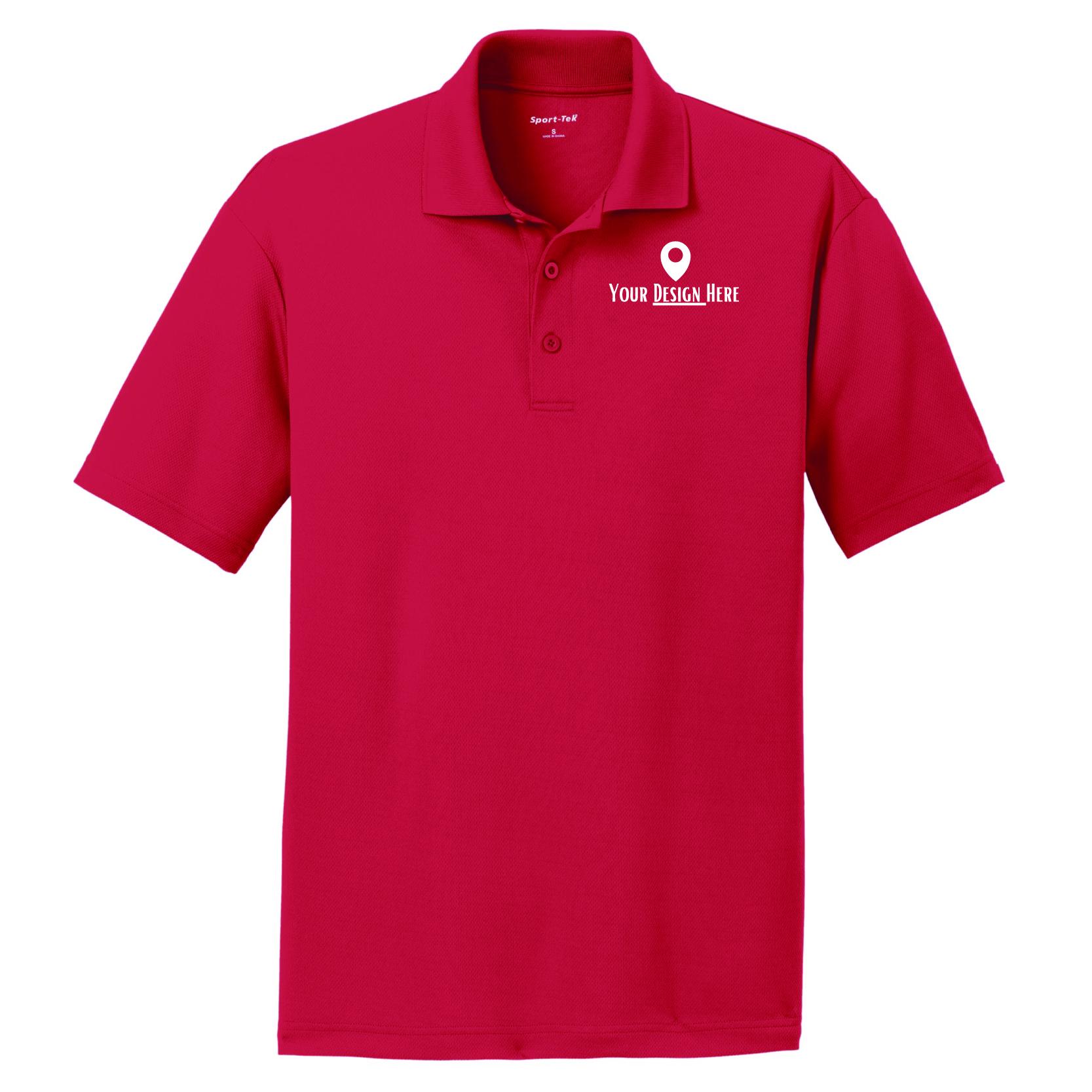 Sport-Tek ST640-E Embroidered RacerMesh Polo Bolt Printing